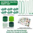 St. Patricks Day Party Favors Set Shamrock Glasses Necklaces Bracelets Tattoos St. Patrick's Day Accessories (St. Patrick's)