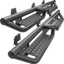 Running Boards Compatible with 2019-2026 Dodge Ram 1500 New Body Crew Cab, 6" Two-Stair Steel Side Step Rail Drop Nerf Bars (Excl 19-26 1500 Classic)