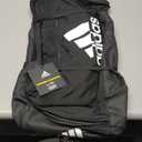 adidas Unisex Defender 4.0 Gym Duffel Bag for Men and Women, Black/White, Large (110L)