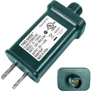 29V LED Power Supply, Christmas Tree Plug Adapter, IP44 Waterproof Class 2 Power Supply for Christmas String Light Inflatable Decorations (TS-13W29V)
