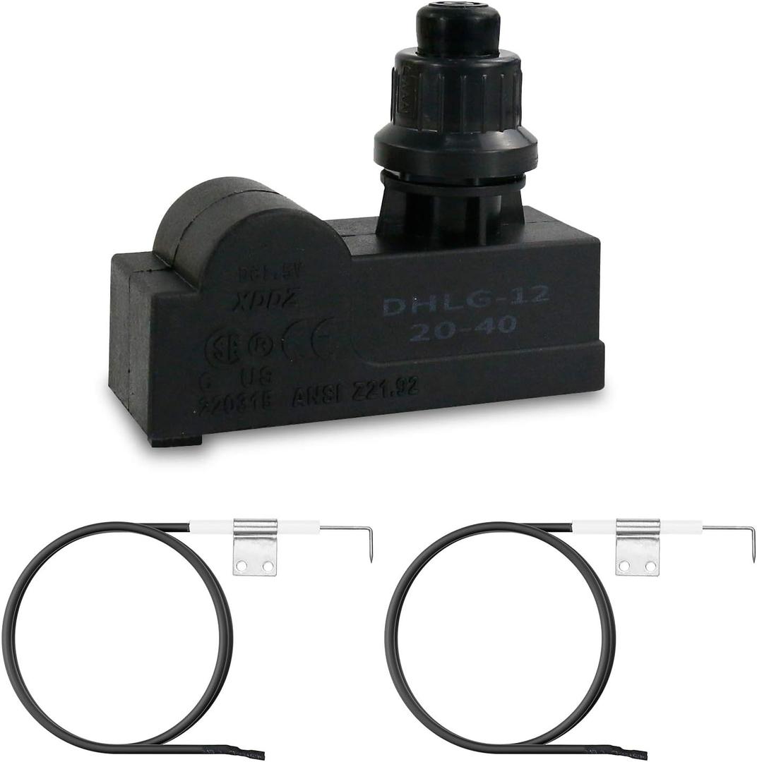 Uniflasy Push Button Grill Ignitor 2 Outlet Electronic Igniter Kit for Charbroil 463436215 461334813 463439914 463436214 463434413 463439915 463436213 463434313 463322613 463462114