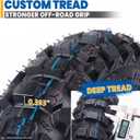 Wear-Resistant, Hyssk 60/100-14 80/100-12 Set Dirt Pit Bike Dual Sport Tire