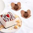 200Pcs Chocolate Paper Candy Cups Truffle Wrappers Paper Truffle Liners, Cups Chocolate Wrappers Muffin Tins for Showers Bridal Shower Birthday Wedding (Khaki)