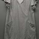 Acelitt Womens Casual Summer V Neck Cap Sleeve Shift Mini Dress with Pockets (Medium, White)