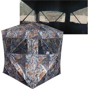 THUNDERBAY SPUR Collector 3 Person Hunting Blind, Portable Ground Blind with Silent Windows, Portable Durable Hunting Tent for Deer & Turkey Hunting