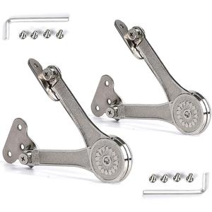 Heavy Duty Lid Stay Hinges Folding Lid Support Hinge,Perfect for Cabinet,Closet,Wardrobe or Toybox 110 Degree (Heavy Duty Style 1 Pair)