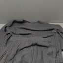 Yanekop Womens 2 Piece Sweater Skirt Set Loose Matching Lounge Sets Comfy Pajamas Set Long Sleeve Top and Skirt Sets (Medium, Grey)