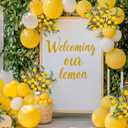 Giegxin 15 Pcs Artificial Lemon Decor 19 Inch Fake Lemons Branch Decoration Vivid Yellow Lime Branches 5 Head Faux Lime with Stem Decorations for Kitchen Table Vase Home Farmhouse Party