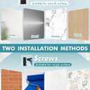 Hat Organizer for Baseball Caps (2-Pack), Strong Adhesive Hat Rack for Wall, Multi-layer Hat Hooks Storage for 18 Hats, Hat Holder Hanger for Door, Bedroom, Closet - Black