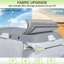 Fiberglass Travel Trailer Cover 7 Layers Breathable Waterproof Rip-Stop Camper Cover (Fits 13' to 16'-194" L x 80" W x 84" H)