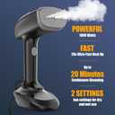 Powerful Handheld Fabric Steamer - 1800W with Fast Ceramic Heat-Up Plate, 2-in-1 Ironing & Wrinkle Remover, Steam Nozzle, Lint Brush - Black, for US 120V Only