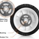 105-3036 Wheels for Toro 22" Recycler Lawn Mower - 8 Inch Rear Drive Wheel 52 Gear Teeth Compatible with Toro 20041 20066 20017 20068 20073 Recycler Self-Propelled Push Mower, 2 Pack