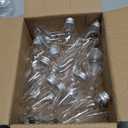 Watayo 24 PCS Christmas Booze Balls, Fillable Booze Tree Ornaments with S Hook, Light Bulb Ornaments for Crafts, Clear Plastic Xmas Decoration Boozes Ball for Xmas Home Party Decor