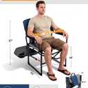 KingCamp Oversized Camping Directors Chair for Big & Tall Heavy Duty 440lbs, X-Large