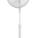 BLACK+DECKER 16-Inch Pedestal Fan, BFP16MXW, Oscillating Fan for Home and Office, Standing Fan with 3 Speed Settings, Height Adjustable with Adjustable Head Tilt, White