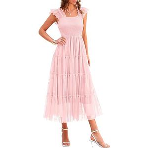 Women's Small Pink Ruffle Dress