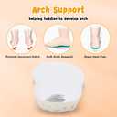 BARERUN Kids Canvas Shoes Running Shoes for Girls Boys Wide Toe Box Barefoot Toddler Sneakers Girls Boys School Shoes Non-Slip Toddler Tennis Shoes (White)