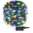 1000 LED Christmas Lights Outdoor Indoor,110Ft 8 Modes Warm White End-to-End Connectable Fairy String Light Plug in for Xmas Tree Party Wedding Outside Decorations