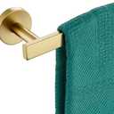 12 Inch Bathroom Towel Bar Bath Towel Rack Kitchen Towel Holder Towel Ring Wall Mounted SUS304 Stainless Steel Brushed Gold AN4001GD-L12