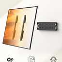 43 50 55 inch Fixed Low Profile TV Wall Mount for 24-65 inch LED/LCD & Flat/Curved TVs, Universal Wall Mount Bracket with Safe Lock, Max VESA 400x400mm, up to 99Lbs & 16 '' Stud