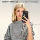 TiMOVO for iPhone 16 Pro Case with Strap, Soft TPU Translucent Shockproof Smartphone Cover with Removable Crossbody Lanyard, Coal Black