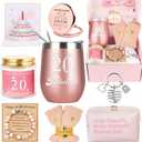 20th Birthday Gifts For Girls, Happy 20th 20 Year Old Girl Birthday Basket Gifts Box for Best Friends Female Daughter Sister Her Girlfriend Coworker Bestie Women Birthday Unique