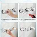 Bathtub& Shower 3-Handle Remodel/Rebuild Trim Kit Replacement for Price Pfister Verve, 3 Knob Metal HandleChrome