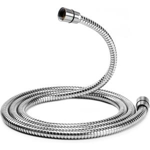 Shower Hose, 79 Inches Extra Long Stainless Steel Handheld Shower Head Hose with Brass Insert and Nut, Flexible, Brushed Nickel