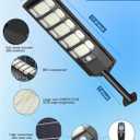 2Pack 6500K Solar Street Lights Outdoor Dusk to Dawn, 240PCS 5730LEDs Solar Light Outdoor IP67Waterfroof, Security Street Lights Motion Sensor with Remote Control for Parking lot, Yard