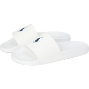 Polo Ralph Lauren Mens Sneaker, White/Navy, 13 US