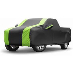 Heavy Duty Waterproof Car Cover - All Weather Custom Fit for Chevy Silverado Windproof Snow Rain UV Protection Outdoor Cover with Zipper & Reflective