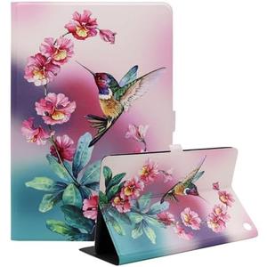 Viclowlpfe Amazon Kindle Fire HD 8 and Fire HD 8 Plus Tablet Case (12th/10th Generation, 2024/2022/2020), Slim Fit Lightweight Leather Smart Tablet Case with Auto Wake/Sleep, Bird