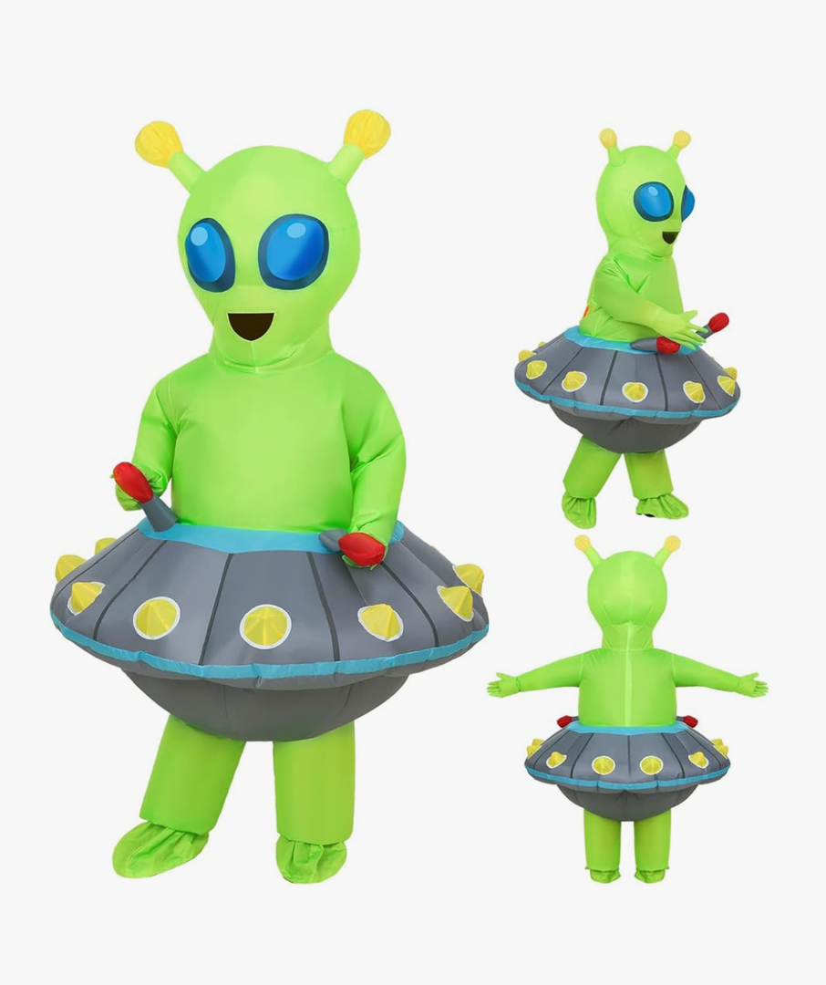 Retisee Halloween Alien Costume Inflatable Alien Halloween Costume Adult 5-6 ft Inflatable Adult Men