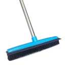 Rubber Broom with Telescopic Handle Pet Hair & Lint Removal Sweeper 