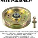 918-04197B Spindle Assembly with 756-04129B Idler Pulley Replaces MTD/Cub Cadet 918-04197B, 918-04197, 918-04197A, 618-04197, 618-04197B, 918-0427, 918-0427C, 618-0427, 618-0324