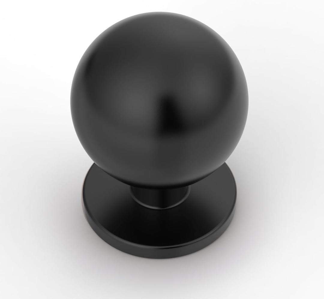 Asidrama 10 Pack Matte Black Kitchen Cabinet Knobs, Cabinet Knobs Kitchen Cabinet Hardware for Cupboard Drawer Knobs Dresser Knobs