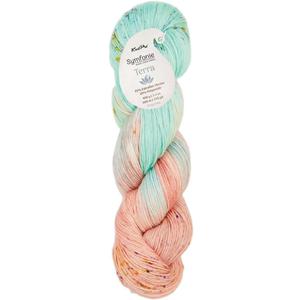 KnitPro Symfonie Fingering Weight Hand Dyed Variegated Yarn Skein | Extra Fine Merino Wool & Polyamide Blend for Knitting & Crocheting, Oeko-TEX Certified 400m, 100g | Terra Bonnie Blooms