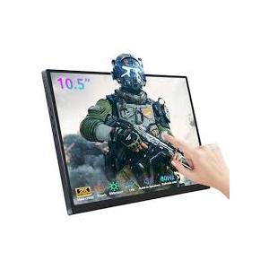 10.5 Inch AMOLED Touchscreen Portable Monitor  2560×1600 2.5K UltraThin External Touch Display with CNC Metal Case & Speaker Travel Secondary Display for Raspberry Pi, Laptop, PC, Switch, PS5