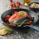 Tramontina Carbon Steel 12-Inch Large Frying Pan with Silicone Grip, Naturally Non Stick Skillet, Oven Safe