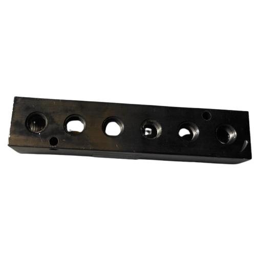 M10-125-6, Inline Manifold, 6-Station, 1/4 NPT Input, 1/8 NPT Output