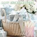 Kisston 60 Pcs Baby Shower Pens Favors Gifts Bulk for Guests Neutral Gender Reveal Favors Baby Shower Prizes Souvenirs Keepsakes Gift Bags Supplies(Greenery)