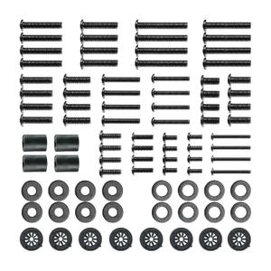 Universal TV Mount Hardware Set, Screw Kit Set, M4 M5 M6 M8 Screws Spacers and Washers for TVs Upto 80 Inch, 88 PCS Replacement Hardware Kit
