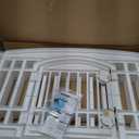 IRIS USA 24" 4-Panel Dog Playpen with Door, 35 x 35 x 24, Puppy Playpen, Dog Play Pen Indoors, Pet Fence, Puppies/Small Dogs, White