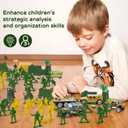 TOY Life 95 PCS Army Men Toys, Toy Soldiers for Boys, Plastic Action Figures, Soldier Guys Military Playset, Gift for Boy