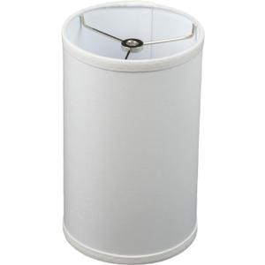 FenchelShades.com 7" Top Diameter x 7" Bottom Diameter 12" Height Fabric Drum Lampshade Spider Attachment (Linen Snow)