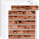 50PCS-YCCLDIPL Archival Storage Sheets 135 35mm Negative Page Preservers, 35mm Film Negative Storage Sheets, Acid-Free Archival Sleeves for Camera Film, Binder-Compatible Protectors for Negatives