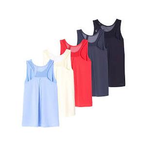 Real Essentials 5 Pack: Women's Racerback Athletic Tank Top Mesh Back Dry-Fit Sleeveless Shirt for Workout Running Gym (Plus-Size, 3X)