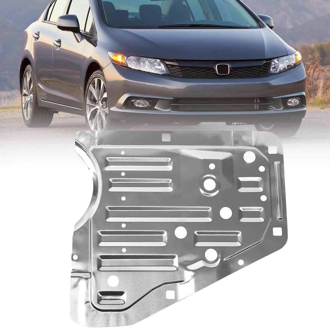 JOLONG Front Engine Splash Shield Under Cover for Honda Civic 2012-2015 | Lower Engine Skid Plate Replacement for 74110-TR3-A20 74110TR3A20