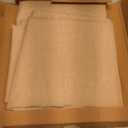 Fitable 2 Pack Faux Linen Rectangle Tablecloths: Waterproof Stain Resistant Wrinkle Free Textured Table Cloth, Washable Burlap Fabric Table Cover for Kitchen Dining Party, 52x70 Inch, Nature
