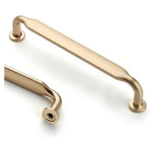 Asidrama 10 Pack 5 Inch(128mm) Brushed Brass Kitchen Cabinet Handles, Cabinet Pulls Kitchen Cabinet Hardware for Cupboard Drawer Pulls